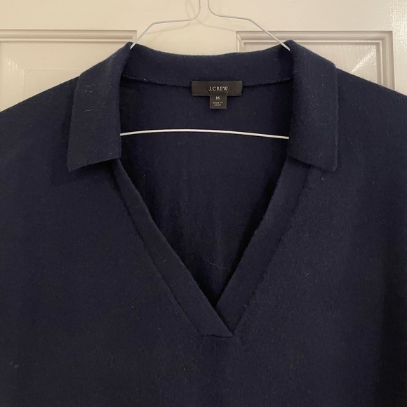 J. Crew Collared sweater in navy blue - Picture 4 of 7